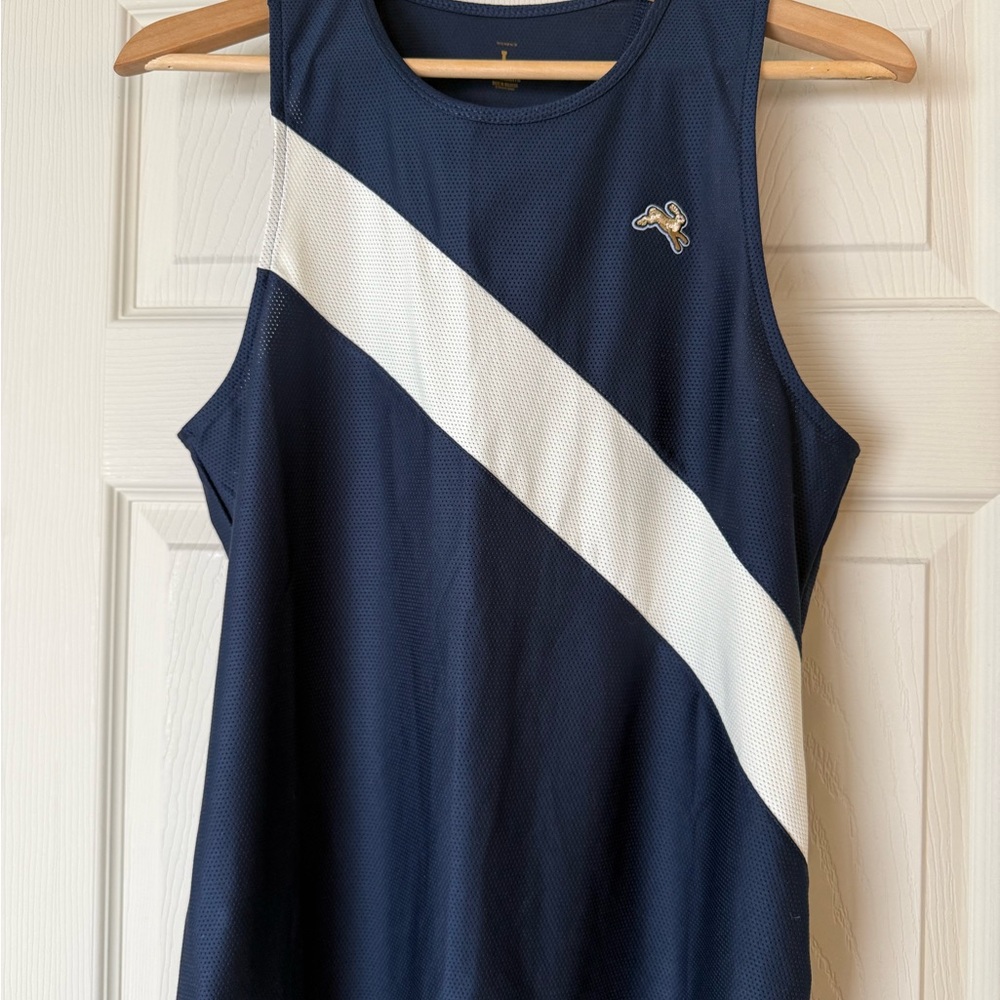 Tracksmith Women's Van Courtland Singlet Navy Tank Top L
